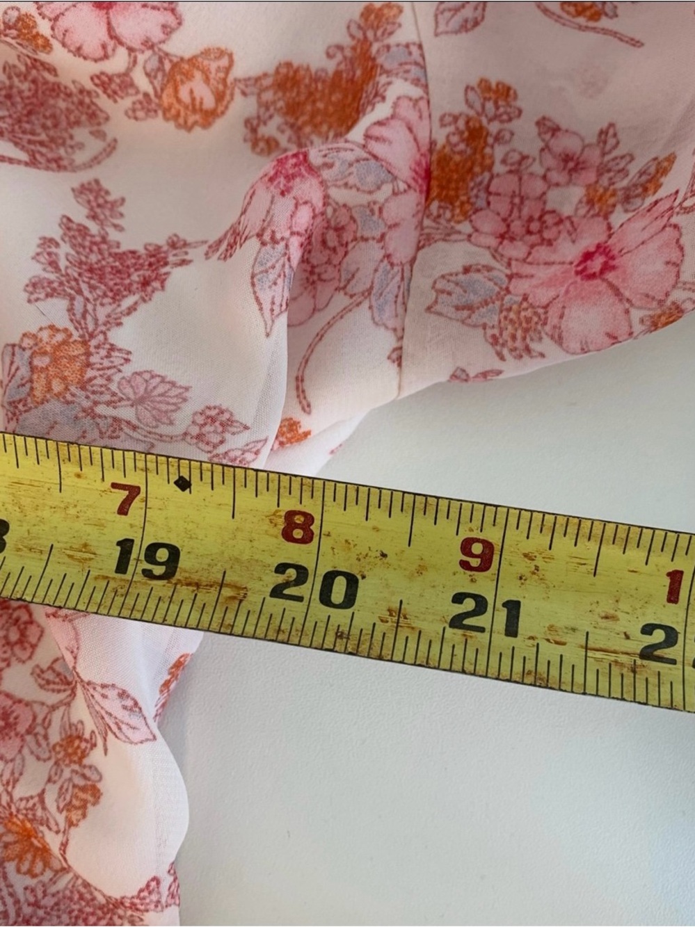 Dokotoo Pink White Floral Ruffle Deep V Neck Mini Dress Plus Size 2XL - Picture 12 of 12